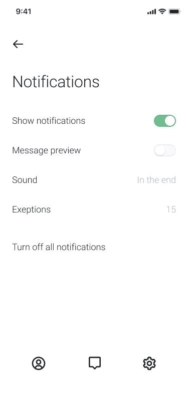 Beispiel für UX/UI-Design Layout